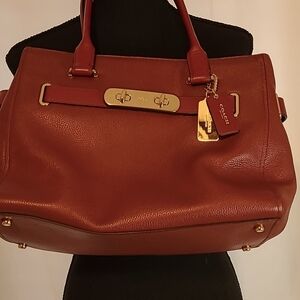 Coach LIBCY Cherry Leather Satchel